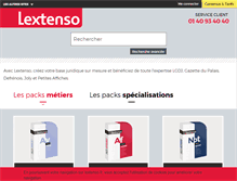 Tablet Screenshot of lextenso.fr